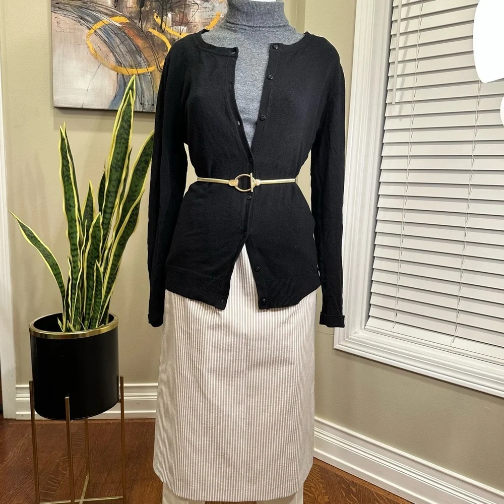 Vintage HABERDASHERY Seersucker Skirt Size14